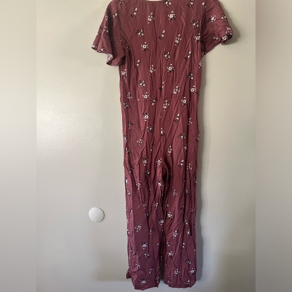 Mimi Chica Women's Romper Mauve Pink Floral Print NWT Size Small 100% Rayon - Picture 6 of 6